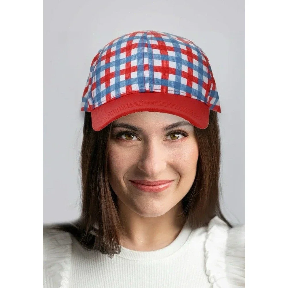 2 Celebrate America Ball Caps~Red, Whi & Blu, Adult Size&Born to Spark~Kids Size